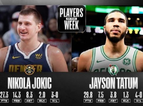 Παίκτες της εβδομάδας Τέιτουμ και Γιόκιτς