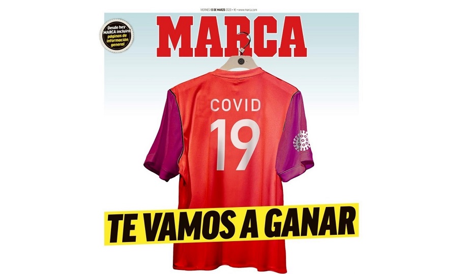 Marca: «Covid-19, θα σε νικήσουμε» (pic)