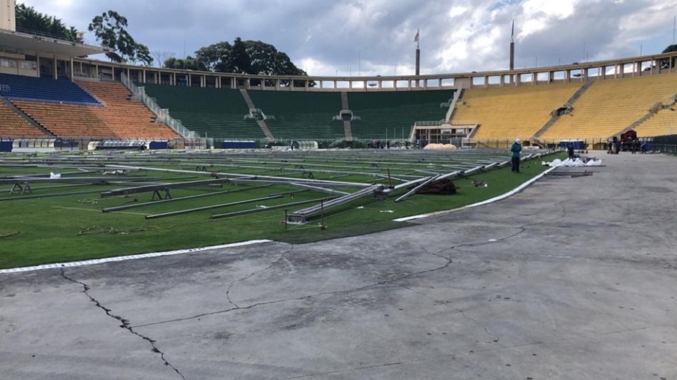 Κορωνοϊός: Ποδοσφαιρικό γήπεδο στη Βραζιλία μετατρέπεται σε νοσοκομείο