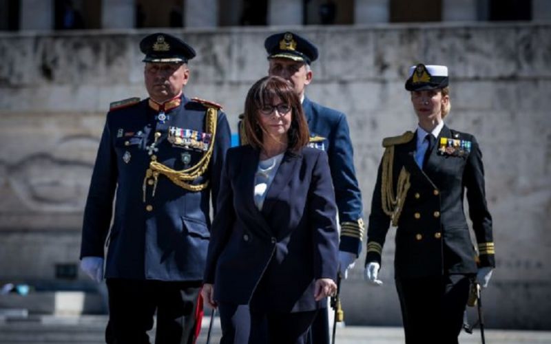 Σακελλαροπούλου: Η πατρίδα μας καλείται να αντιμετωπίσει προκλήσεις και να αποτρέψει απειλές