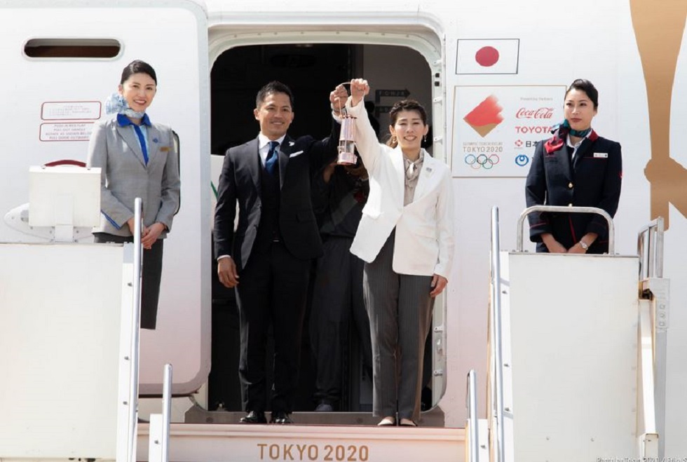 Έφτασε στην Ιαπωνία η Ολυμπιακή φλόγα (vids+pics)