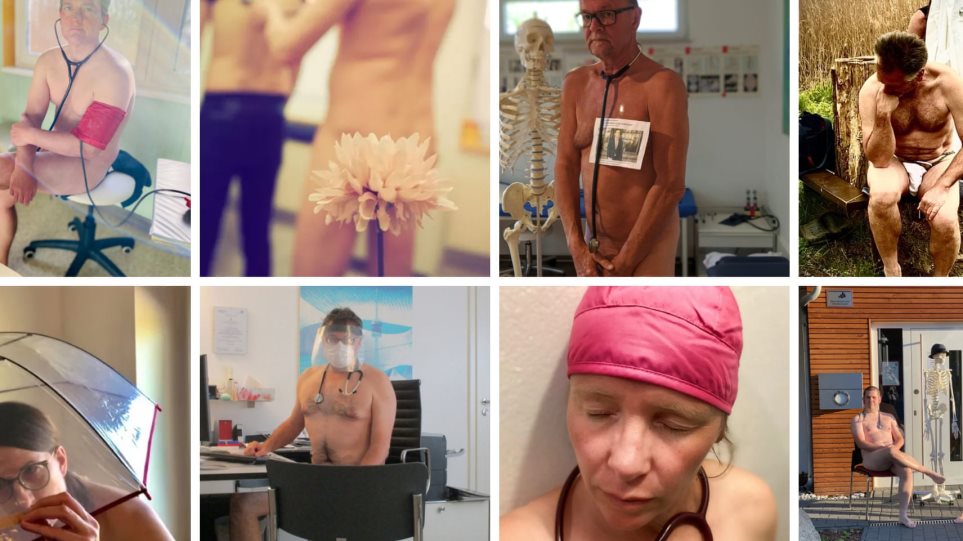 Κορωνοϊός: Γερμανοί γιατροί φωτογραφίζονται γυμνοί και διαμαρτύρονται για τις ελλείψεις