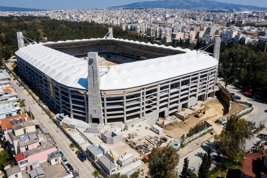 ΑΕΚ: Η πρώτη πλάκα στο κτίριο των Μουσείων της «Αγιάς Σοφιάς» και ο αγιασμός (vids)