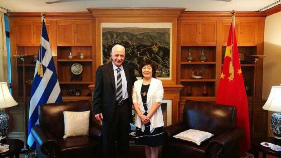 Ο πρόεδρος της ΠΑΕ Παναθηναϊκός συναντήθηκε με την πρέσβειρα της Κίνας