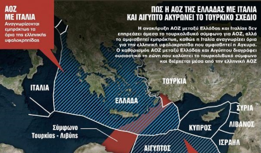 ΑΟΖ : Η ακτινογραφία της συμφωνίας Ελλάδας με Ιταλία