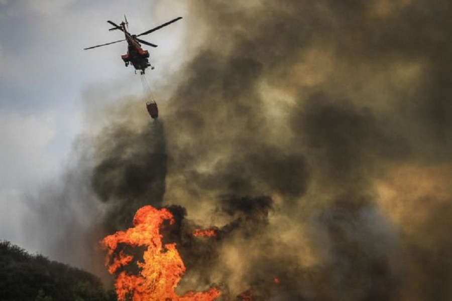 Συναγερμός στην Πυροσβεστική – Φωτιά στην Αίγινα