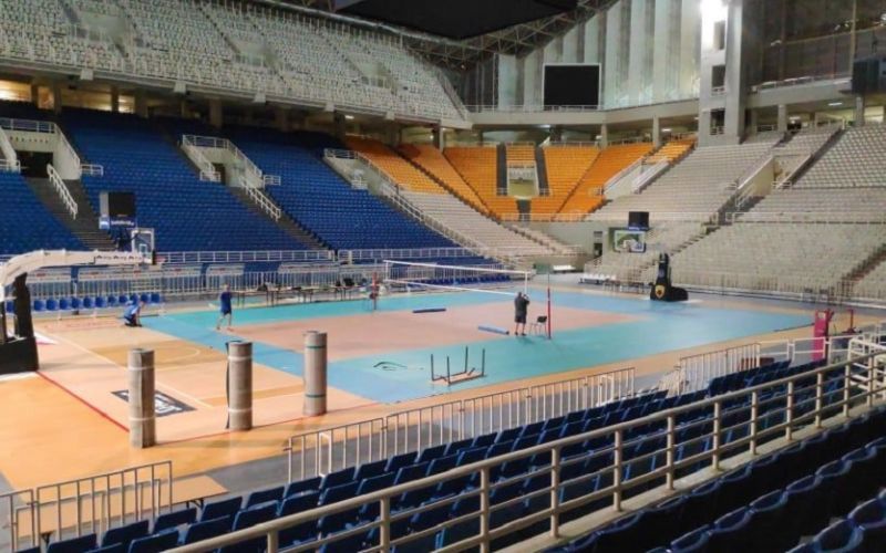 Ξεκίνησαν οι ετοιμασίες στο ΟΑΚΑ για το Final 4 της Volleyleague (pics)