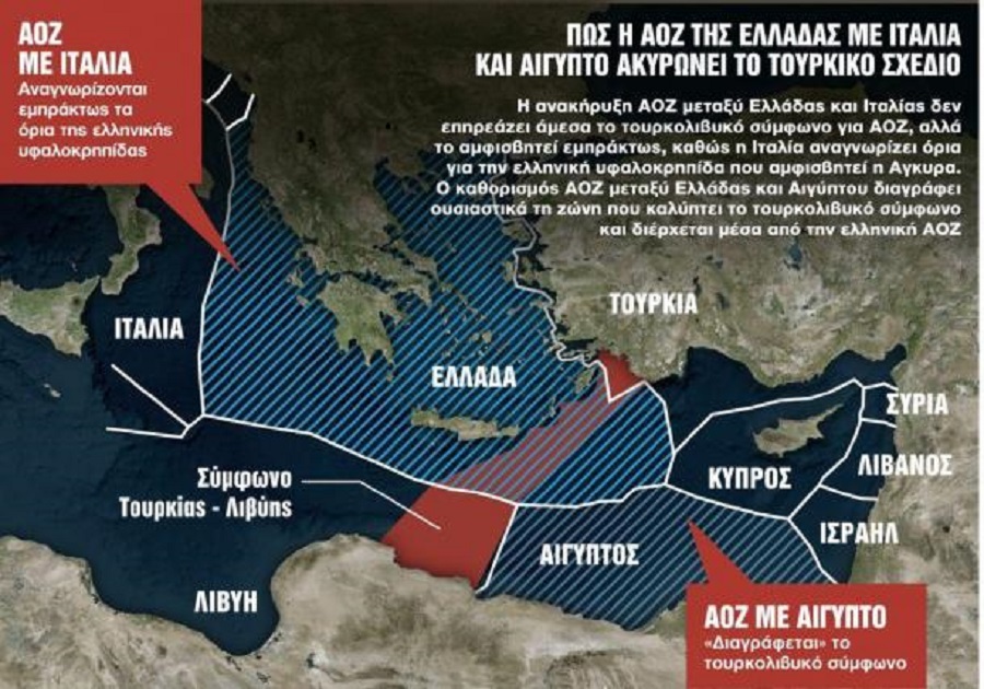 Ανάλυση: Τι ακριβώς σηματοδοτεί η συμφωνία Ελλάδας και Ιταλίας για την ΑΟΖ