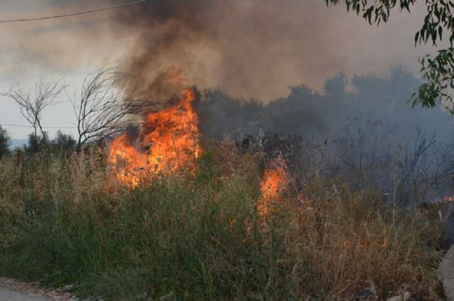 Εύβοια : Μεγάλη φωτιά στους Ραπταίους – Καίει δασική έκταση