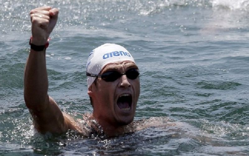 Ο Σπύρος Γιαννιώτης στον Αυθεντικό Μαραθώνιο Κολύμβησης