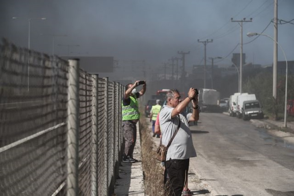 Πυρκαγιά στη Μεταμόρφωση : Κανονικά η κυκλοφορία στην Αθηνών – Λαμίας