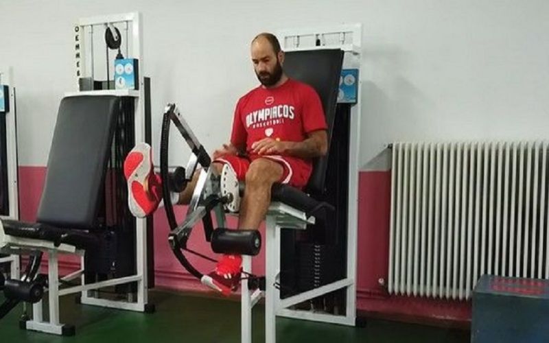 Ολυμπιακός : Τα βάρη των «ερυθρόλευκων» στο Μέτσοβο (vid)