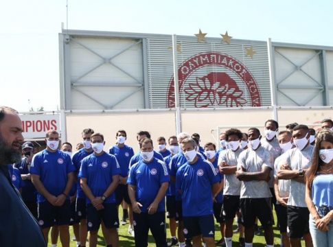 Μαρινάκης στους παίκτες: «Να κατακτήσουμε το Κύπελλο για τον κόσμο μας» (pics)