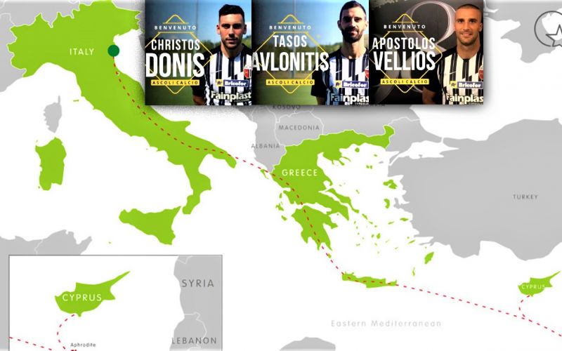 «Συμμαχία» Ελλάδας – Κύπρου – Ιταλίας πίσω από τις «ελληνικές» μεταγραφές στην Ασκολι