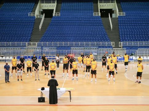 ΑΕΚ : Αγιασμός για την ομάδα μπάσκετ στο ΟΑΚΑ (pics)