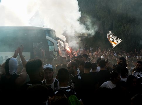 ΟΦΗ : Συνοδεία οπαδών μέχρι το «Γεντί Κουλέ» (pics)