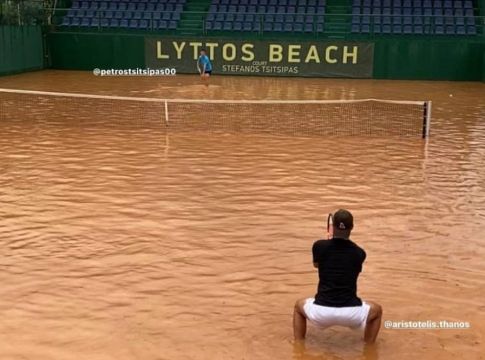 Βιβλική καταστροφή : Γήπεδο τένις στην Κρήτη έγινε… κολυμβητήριο! (vids)