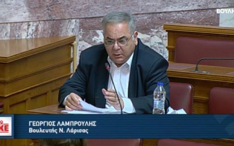 Ο Γ. Λαμπρούλης, ζητά να απαλλαγεί προσωρινά από Αντιπρόεδρος της Βουλής, ώστε να συνδράμει ως γιατρός του ΕΣΥ στη μάχη κατά της πανδημίας