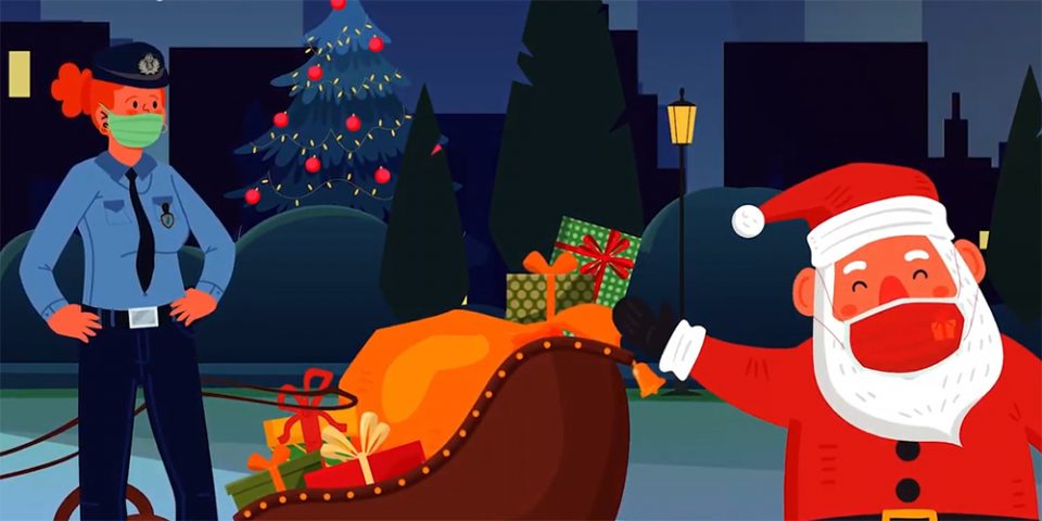 Κορωνοϊός : Ο Άγιος Βασίλης με… μάσκα και βεβαίωση κυκλοφορίας – Το χριστουγεννιάτικο βίντεο της ΕΛ.ΑΣ