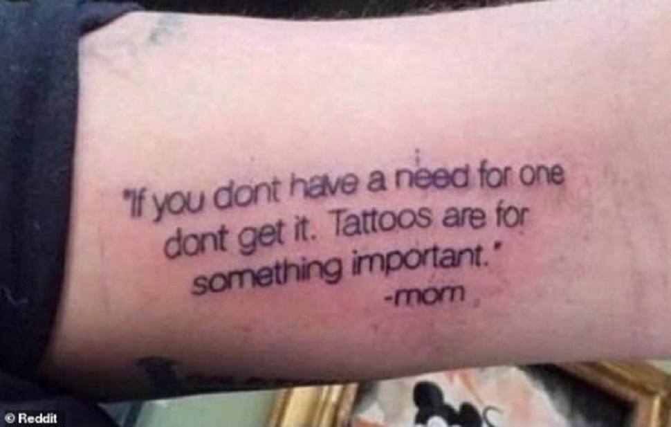 Γιος πήρε πολύ… σοβαρά τις ιδέες της μητέρα του για τατουάζ και έγινε viral