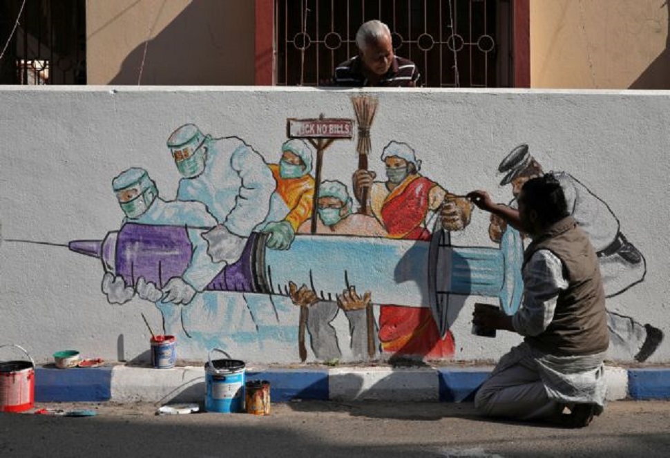 Οι καλλιτέχνες του δρόμου ξορκίζουν την πανδημία