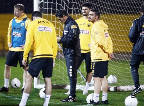 Χωρίς απρόοπτα η προπόνηση της ΑΕΚ