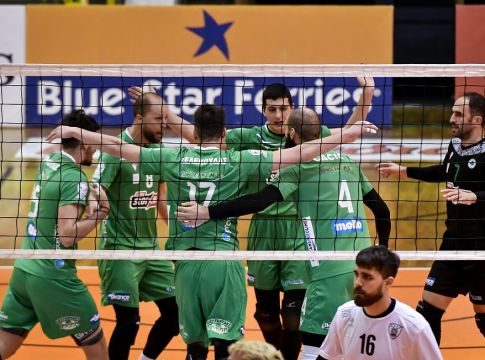 Πήρε το ντέρμπι ο Παναθηναϊκός, 3-0 σετ τον ΠΑΟΚ