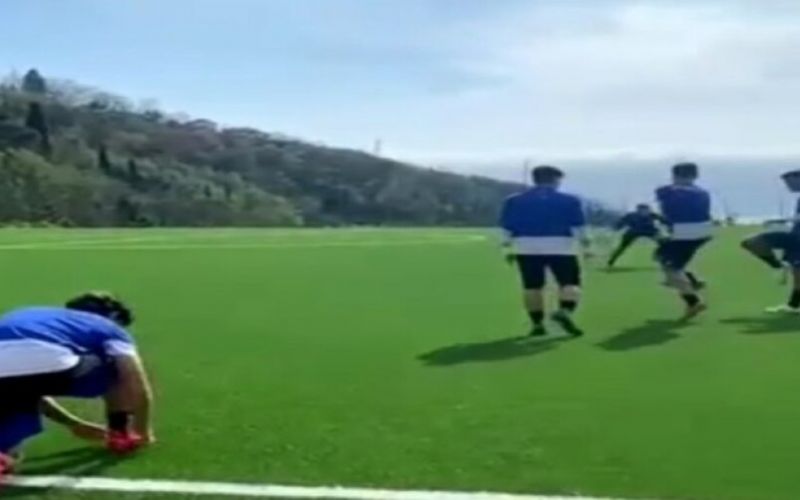Στην προπόνηση της Σαμπντόρια ακούστηκε ο Εθνικός ύμνος της Ελλάδας (vid)