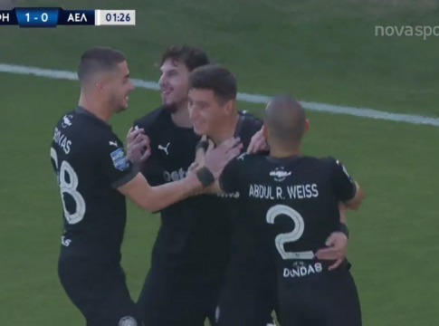 ΟΦΗ – ΑΕΛ : Στα 80 δευτερόλεπτα το 1-0 ο Στάικος (vid)