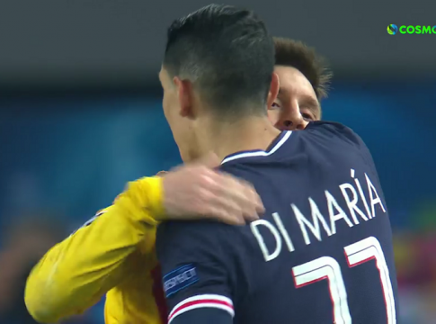 Παρί Σεν Ζερμέν – Μπαρτσελόνα : Αγκαλιά παρηγοριάς του Ντι Μαρία στον Μέσι (Vid)