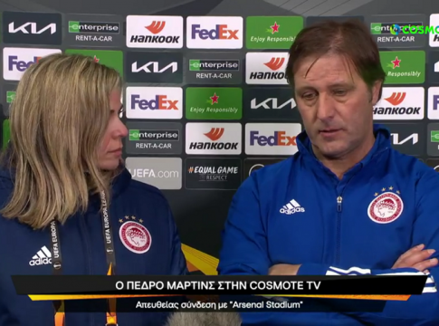 Μαρτίνς : «Δείξαμε ότι ο Ολυμπιακός είναι μια μεγάλη ομάδα στην Ευρώπη (Vid)