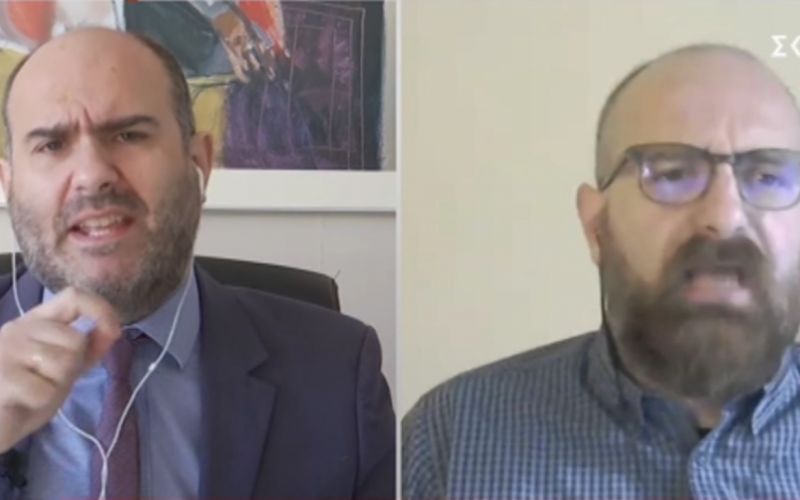 Άγριος καυγάς στον ΣΚΑΪ : «Άντε φύγε ρε – Ντροπή σου» (vid)