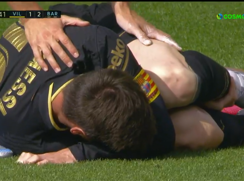 «Δολοφονικό» τάκλιν στον Μέσι από τον Τρινγκέρος (vid)