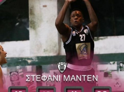 ΠΑΟΚ: MVP της 4ης αγωνιστικής η Μάντεν