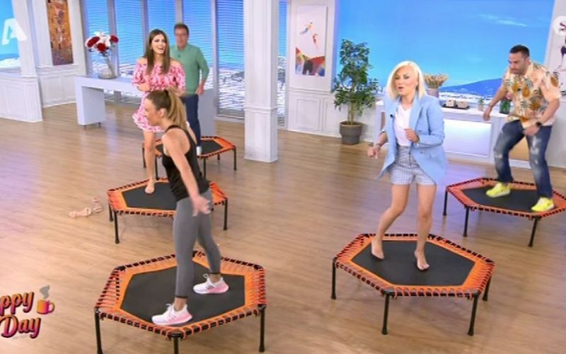 Τσιμτσιλή: Έτσι χάνει τα κιλά των γιορτών με τους συνεργάτες της! Η διαφορετική έναρξη του Happy Day
