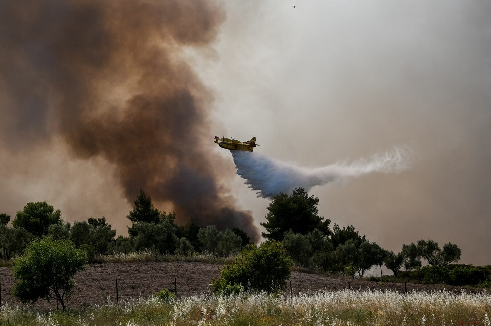 Φωτιά σε Κορινθία και Δυτική Αττική: Μάχη με τις συνεχείς αναζωπυρώσεις – Αγώνας δρόμου να ελεγχθεί η κατάσταση