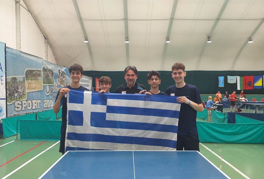 Χάλκινο μετάλλιο οι νέοι στο Βαλκανικό πρωτάθλημα επιτραπέζιας αντισφαίρισης