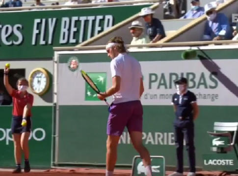 Τζόκοβιτς – Τσιτσιπάς: «Ξέσπασε» στη ρακέτα του ο Στέφανος (vid)