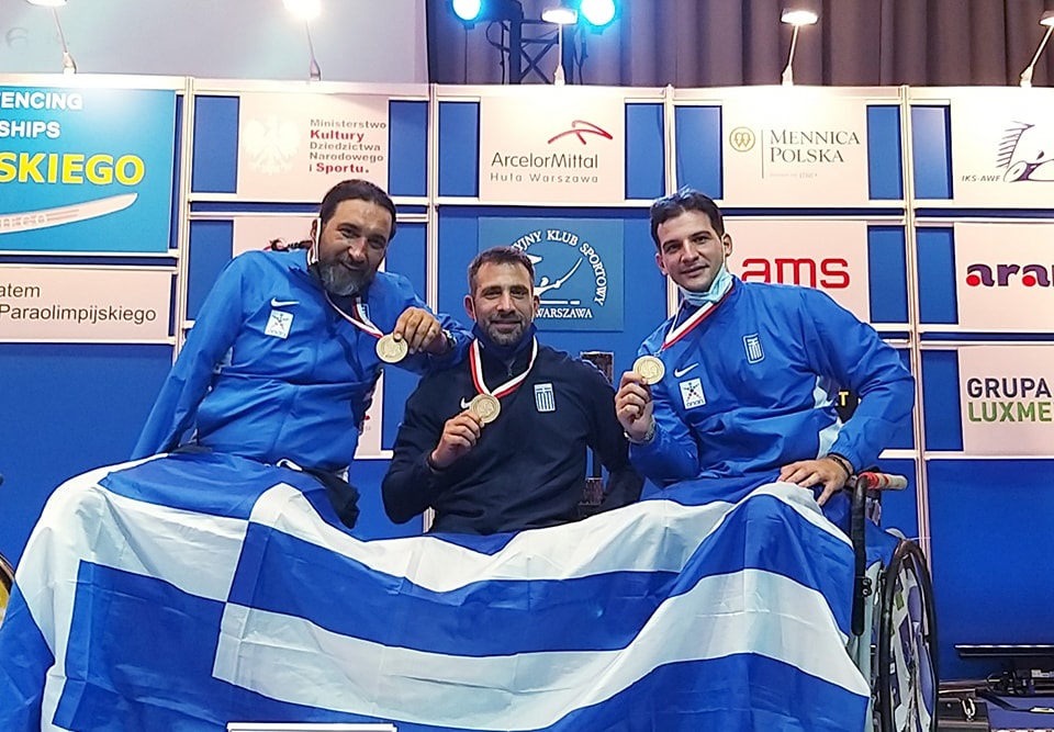 Παγκόσμιο πρωτάθλημα ξιφασκίας με αμαξίδιο : Χάλκινο μετάλλιο η Ελλάδα στο ομαδικό σπάθης ανδρών