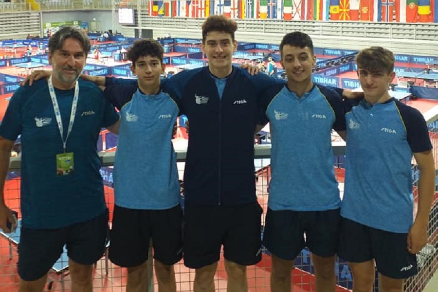 Πινγκ Πονγκ: Στη 2η θέση των ομίλων τους έφηβοι και νεάνιδες στην πρεμιέρα του Ευρωπαϊκού πρωταθλήματος