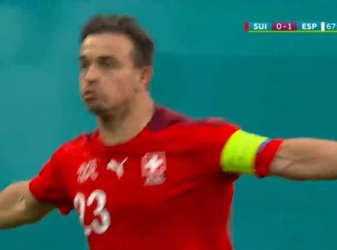 Ελβετία-Ισπανία: Το 1-1 από τον Σακίρι (vid)
