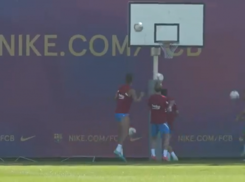 Συνδυάζουν ποδόσφαιρο και μπάσκετ στην Μπαρτσελόνα (vid)