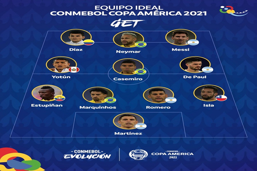 Copa America 2021: Οι έντεκα κορυφαίοι της διοργάνωσης