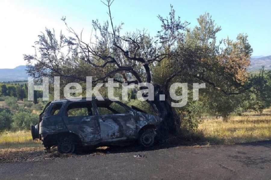 Φρίκη στην Κορινθία: Βρέθηκε καμένο όχημα με απανθρακωμένο τον οδηγό