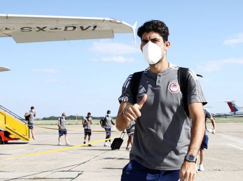 Εφτασε στην Μπρατισλάβα ο Ολυμπιακός (pics)