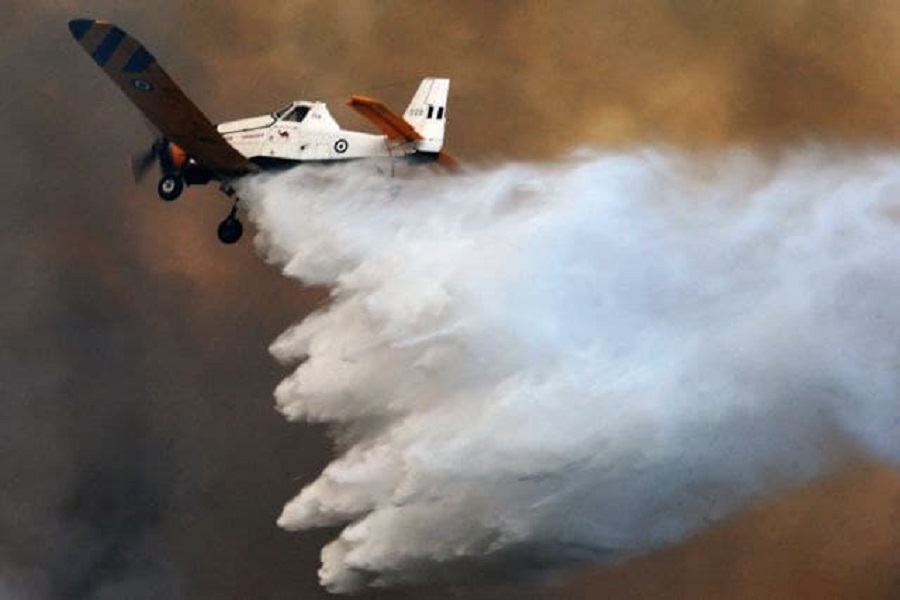 Ζάκυνθος – Έπεσε αεροσκάφος που επιχειρούσε στη φωτιά – Σώος ο πιλότος