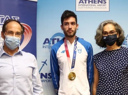 Στην Αθήνα ο χρυσός Ολυμπιονίκης, Μίλτος Τεντόγλου