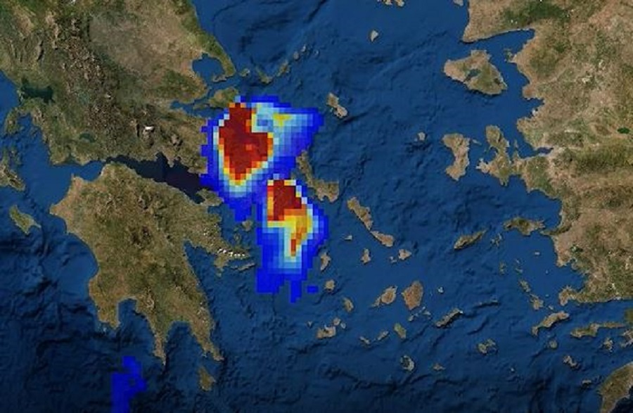Γέμισε η Ελλάδα καπνούς από τις φωτιές – Καταστροφή στην Εύβοια