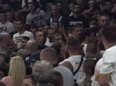 Ντροπή – Οπαδοί της Παρτιζάν πλακώθηκαν στο «αντίο» Ίβκοβιτς (vid)