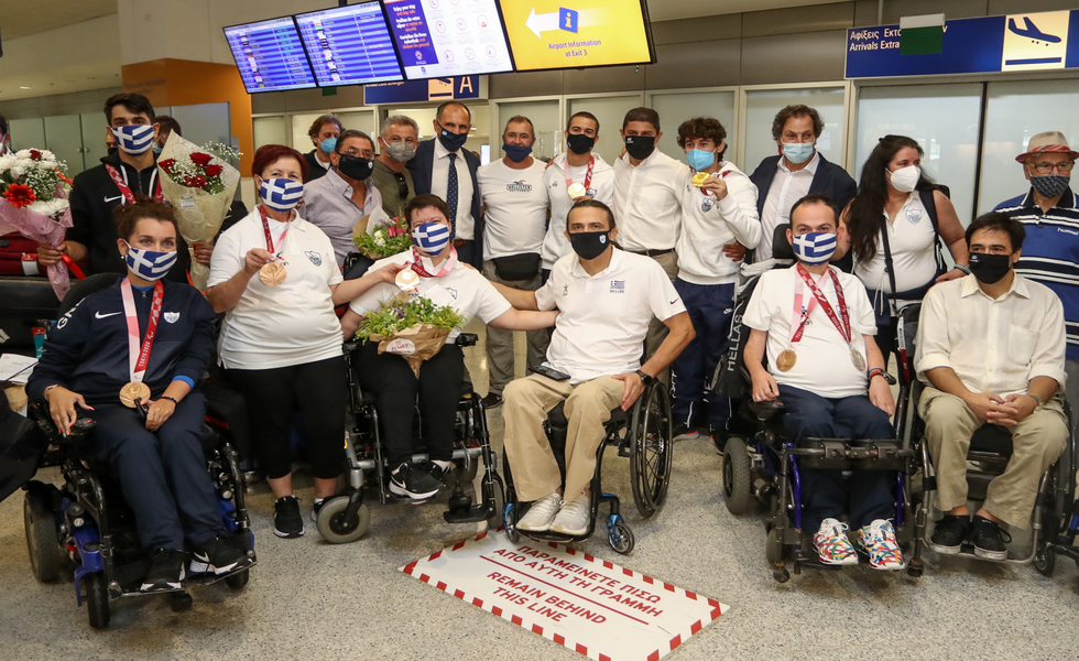Παραολυμπιακοί αγώνες – Επέστρεψαν οι Έλληνες αθλητές από το Τόκιο (pics)